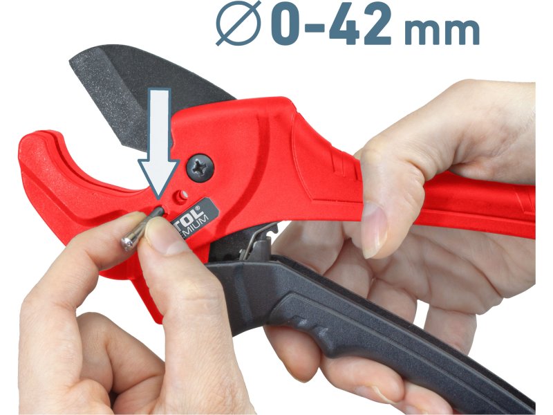 EXTOL PREMIUM 8848004 nůžky na plastové PVC trubky 0-42mm Obrázek