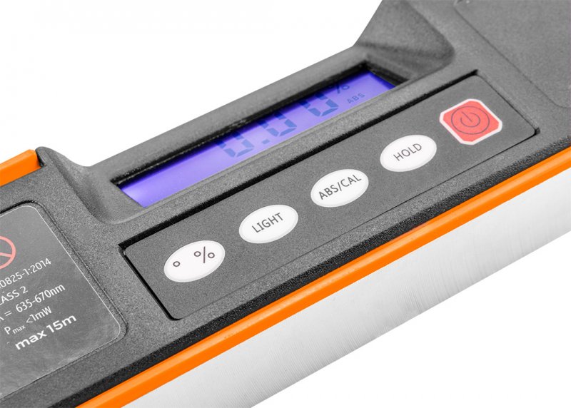 NEO TOOLS 71-200 digitální laserová vodováha 60cm se sklonoměrem Obrázek