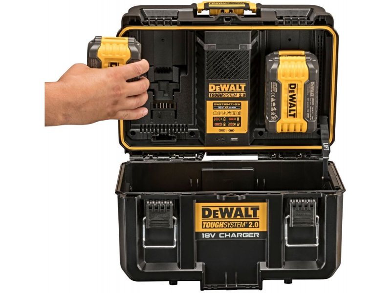 DeWALT DWST83471-QW nabíječka v kufru TOUGHSYSTEM Obrázek