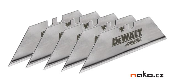 DeWALT karbidová čepel pro vysunovací nůž (5ks) Obrázek