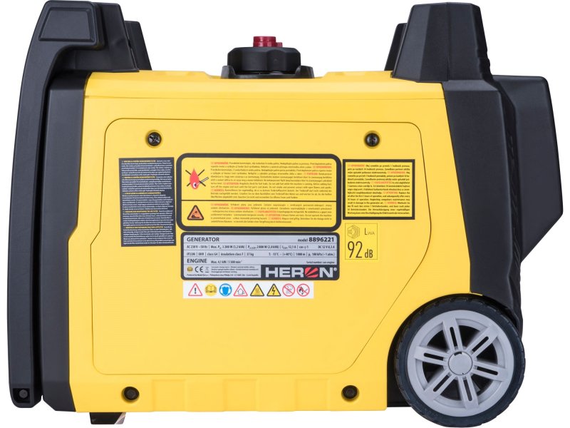 HERON 8896222 elektrocentrála digitální invertorová 5,4HP/3,2kW, dálkové ovládání, e.start Obrázek