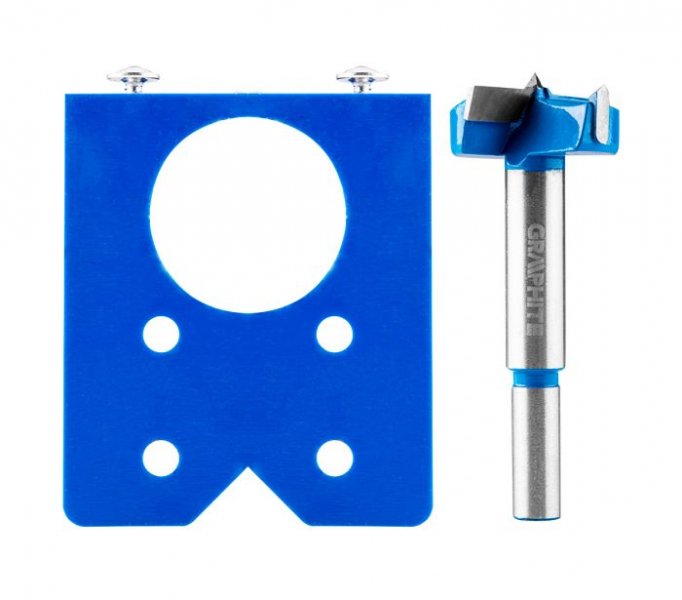 GRAPHITE 57H002 sukovník 35mm a šablona na nábytkové panty Obrázek