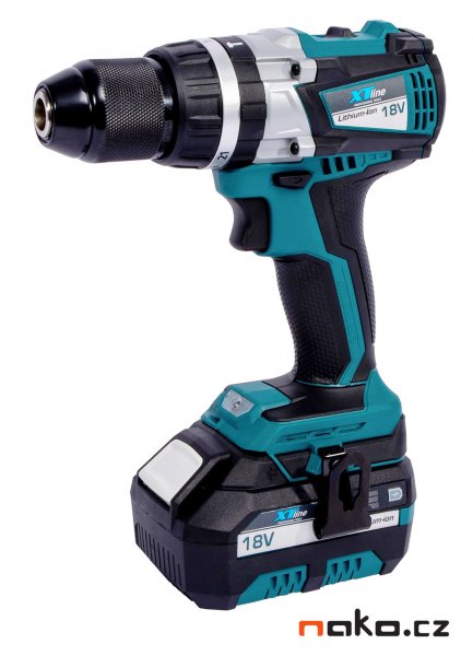 XTline XT102865E aku vrtačka příklepová 18V, 2x4,0Ah LiIon EVE, BRUSHLESS + kufr Obrázek