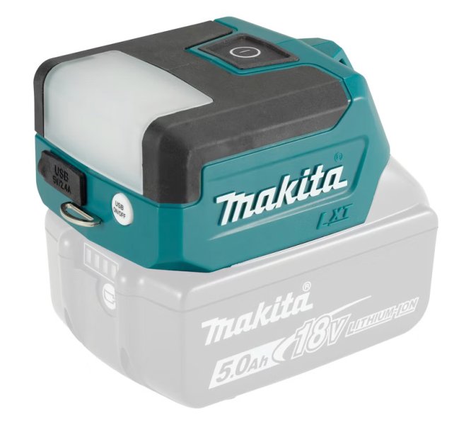 MAKITA DML817 aku LED svítilna a USB nabíjecí adaptér LiIon 18V LXT Obrázek