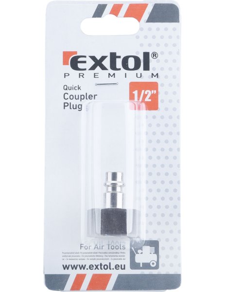 EXTOL PREMIUM 8865126 vsuvka vzduchová s vnitřním závitem G 1/2" do rychlospojky Obrázek