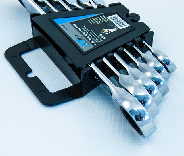 XTline KL346600 sada klíčů ráčnových oboustranných 8-19mm7 dílů Obrázek