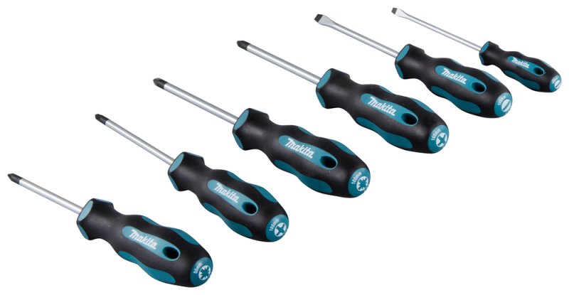 MAKITA E-10528 sada šroubováků 6 ks (4 ks SL+2 ks PH+2 ks PZ)=new E-13524