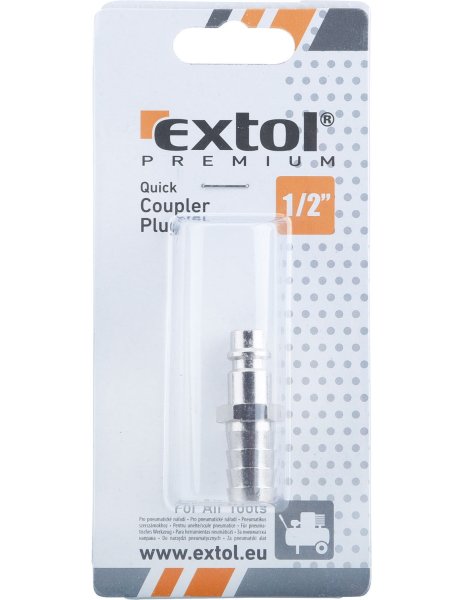 EXTOL PREMIUM 8865130 vsuvka vzduchová pro hadici 13mm 1/2" do rychlospojky Obrázek
