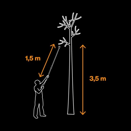 FISKARS Solid Reach nůžky na silné větve teleskopické 1073082 Obrázek