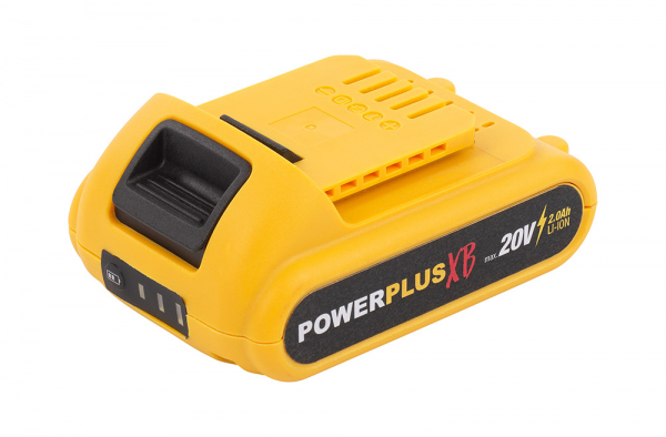 POWERPLUS POWXB30050 aku rázový utahovák 1/2" 20V LiIon 2Ah, bezuhlíkový Obrázek