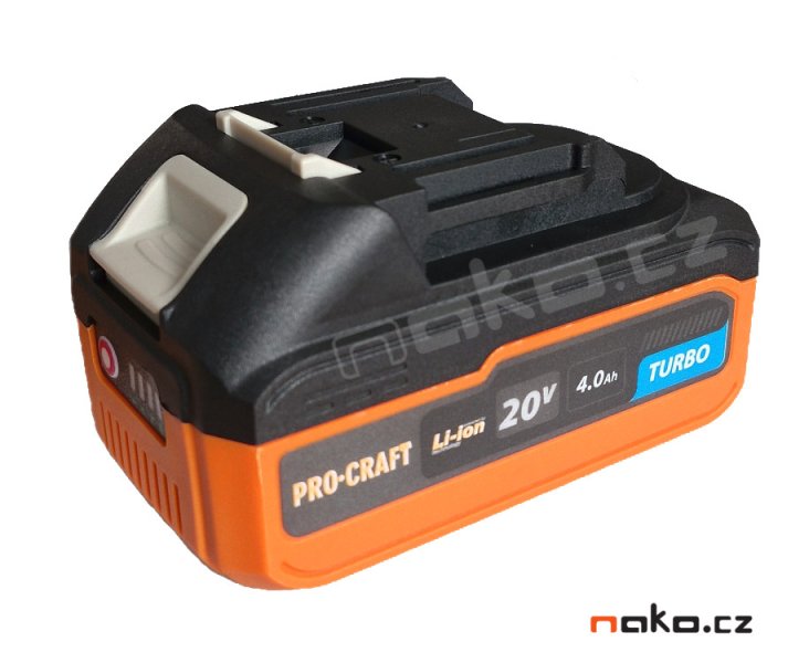 PROCRAFT 20/4 Turbo akumulátor LiIon 20V 4Ah ORIGINÁL