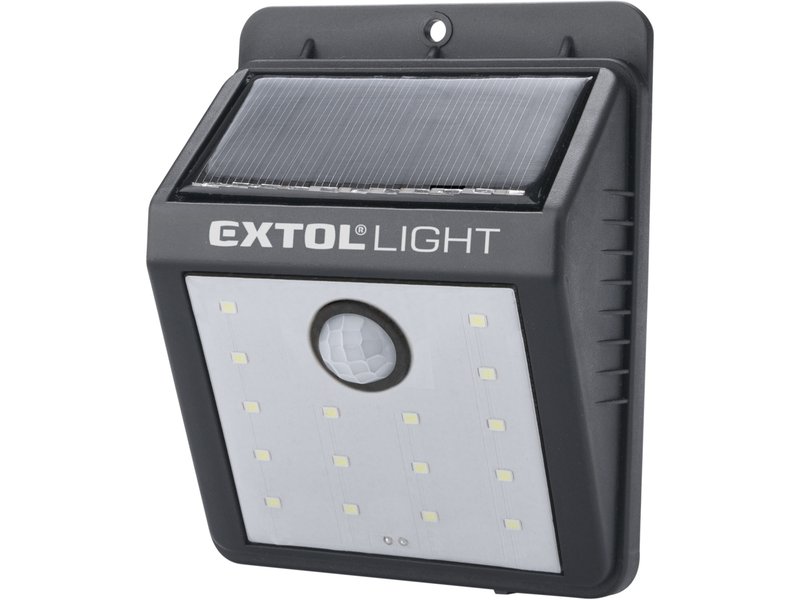 EXTOL LIGHT 43130 nástěnné solární světlo s pohybovým sensorem, 120lm