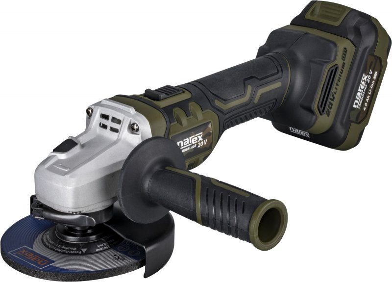 NAREX CBU 125 Basic (verze bez aku) aku úhlová bruska Camouflage 20V Obrázek