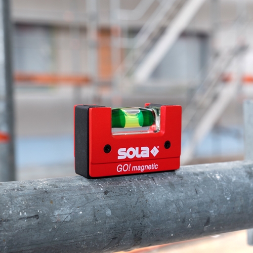 SOLA GO! magnetic CLIP kompaktní vodováha 7,5cm, V drážka, 01621201 Obrázek