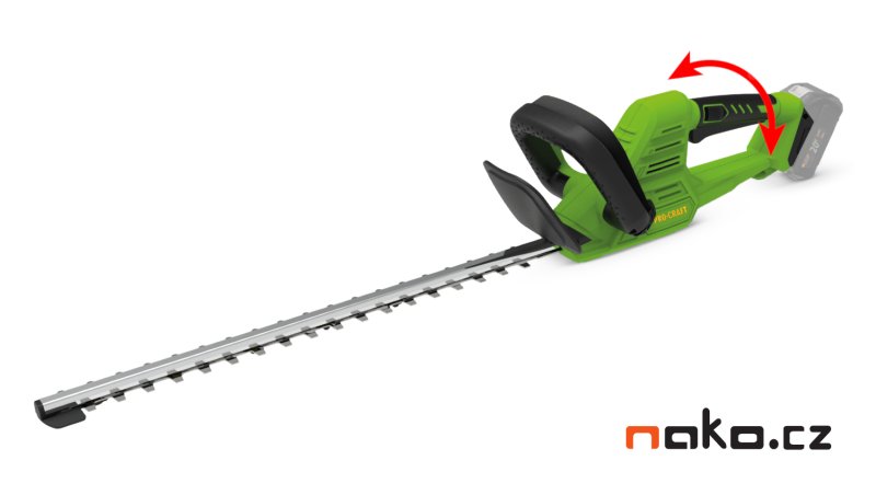 PROCRAFT PZA26 zahradní aku plotostřih 55cm LiIon 20V bezuhlíkový, bez aku (PZA26bb)
