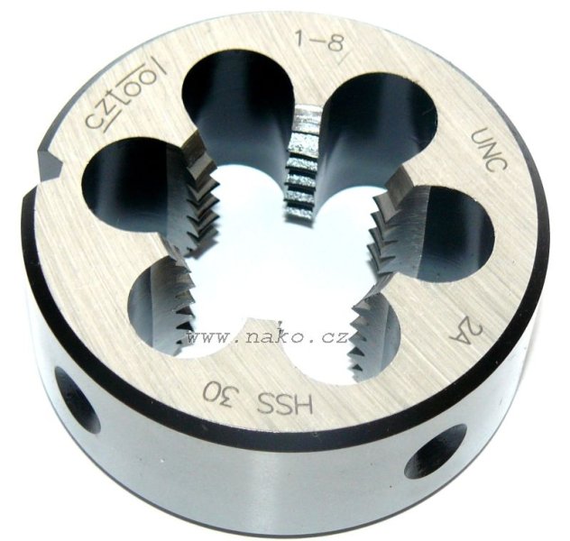 Závitová kruhová čelist NO/CS, unifikovaný hrubý závit, UNC-ZKC, 10-24 /215 010/