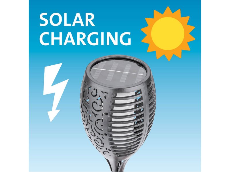 EXTOL LIGHT 43132 solární LED pochodeň 79cm Obrázek