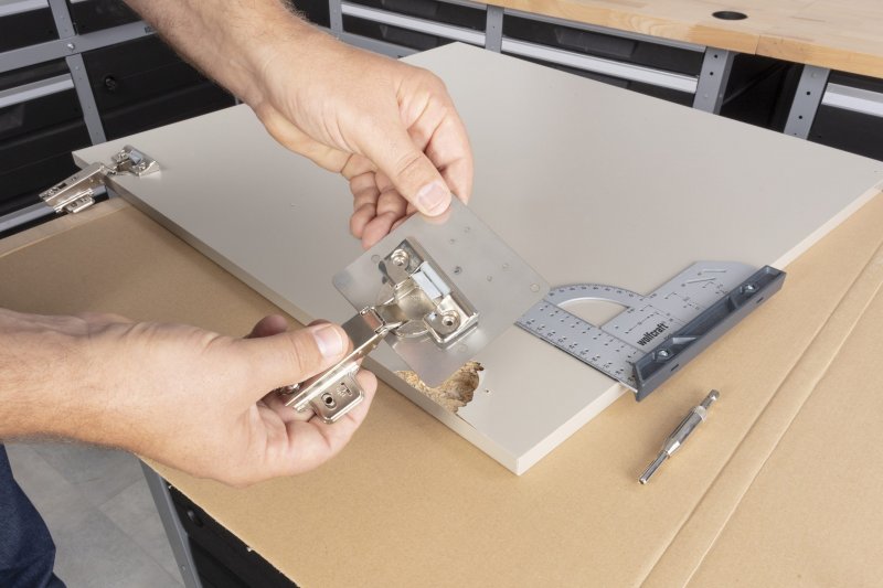 WOLFCRAFT 4658000 sada na opravu pantů – montážní desky Obrázek