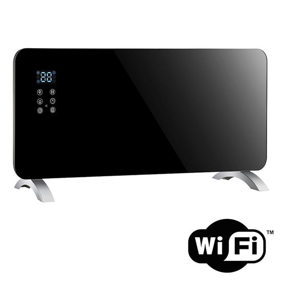 SOLIGHT KP01WIFI horkovzdušný konvektor sklokeramický 2000W, WiFi, LCD, nastavitelný termostat, časovač