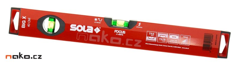 SOLA BIG X 40 hliníková profilová vodováha 40cm 01370501