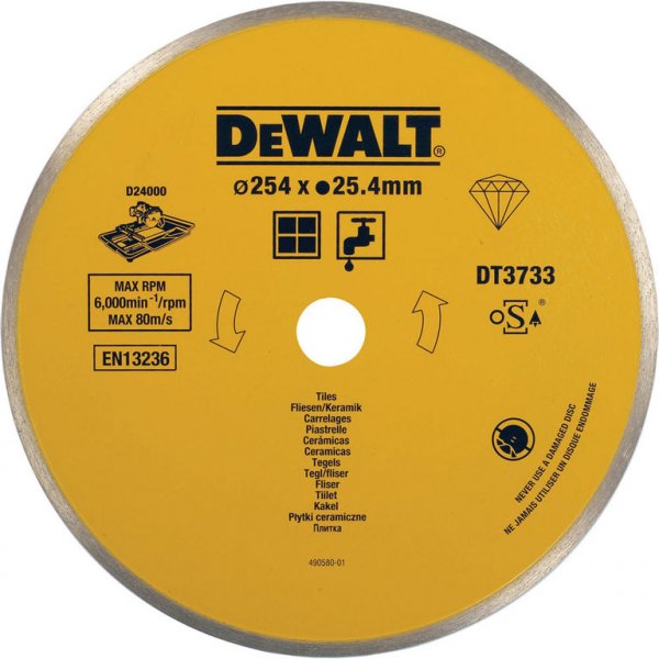 DeWALT DT3733 kotouč diamantový 254x25,4mm na obklady a dlažbu, pro D24000