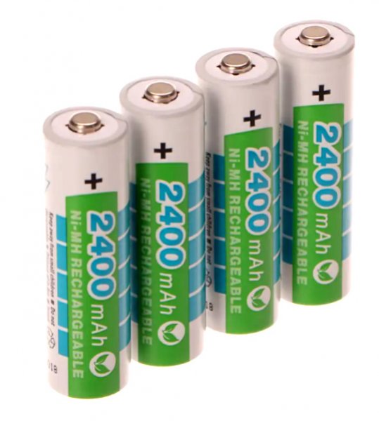 EXTOL ENERGY 42061 tužkové baterie nabíjecí, 4ks, AA (HR6), 1,2V 2400mAh NiMh