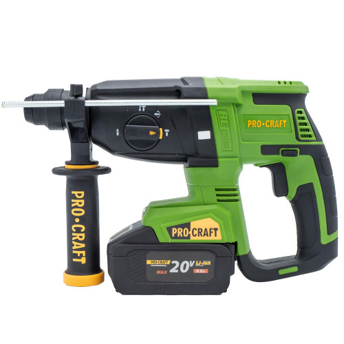 PROCRAFT PHA40BB bezuhlíkové kombinované aku kladivo SDS+ LiIon 20V, bez aku Obrázek