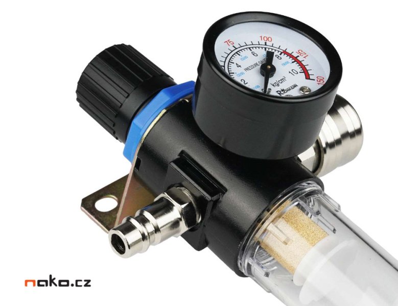 RICHMANN PC0825 regulátor tlaku vzduchu manometrem a odlučovačem vody Obrázek