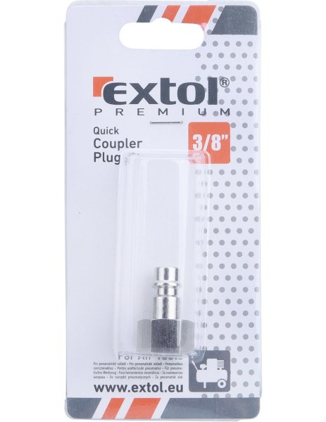 EXTOL PREMIUM 8865125 vsuvka vzduchová s vnitřním závitem G 3/8" do rychlospojky Obrázek