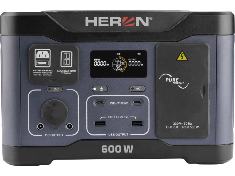 HERON 8896800 nabíjecí a napájecí aku stanice 600 W, 512 Wh LiFePo4 Obrázek