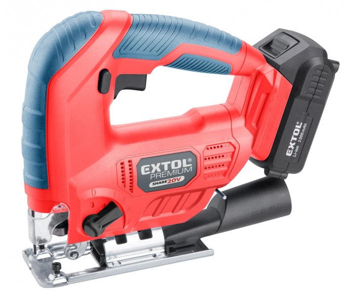 EXTOL PREMIUM 8891824 aku přímočará pila SHARE20V, 20V LiIon, 2Ah Obrázek
