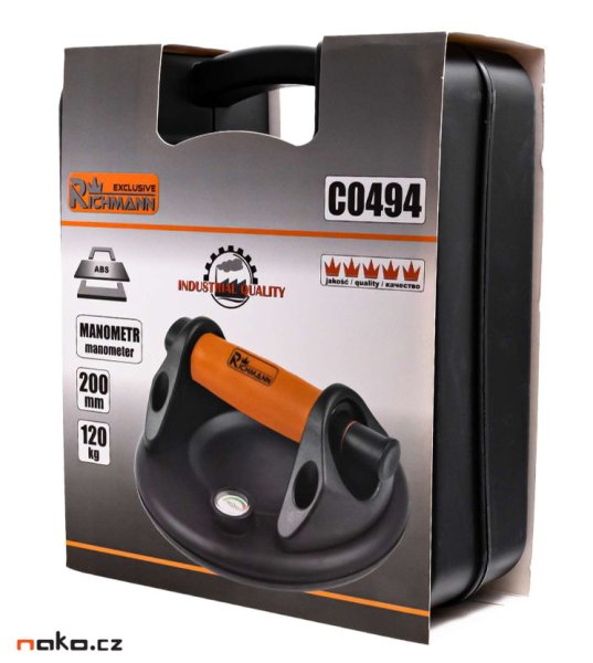 RICHMANN PC0494 přísavka vakuová s manometrem 200mm 120kg Obrázek