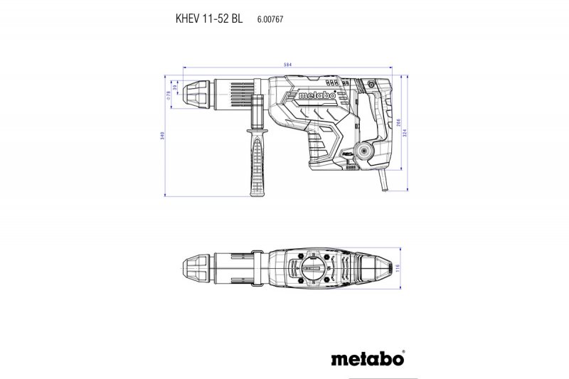 METABO KHEV 11-52 BL kombinované kladivo SDS max 600767500