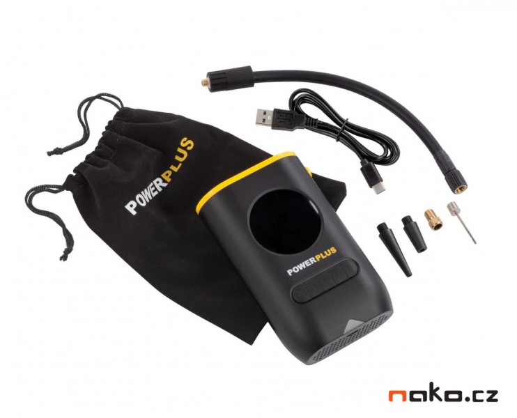 POWERPLUS POWX1710 aku kompresor 10bar 8V LiIon 2Ah Obrázek