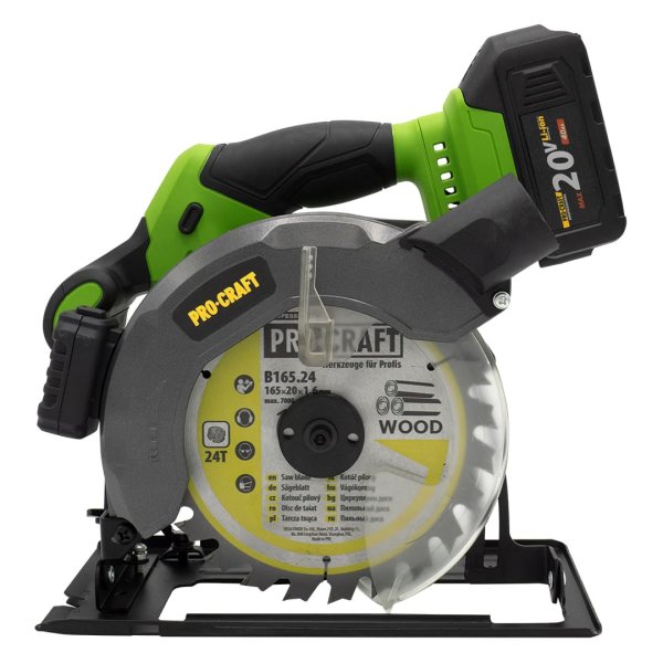 PROCRAFT PCA28 kotoučová aku pila 165mm bezuhlíková LiIon 20V, bez aku (PCA28BB) Obrázek