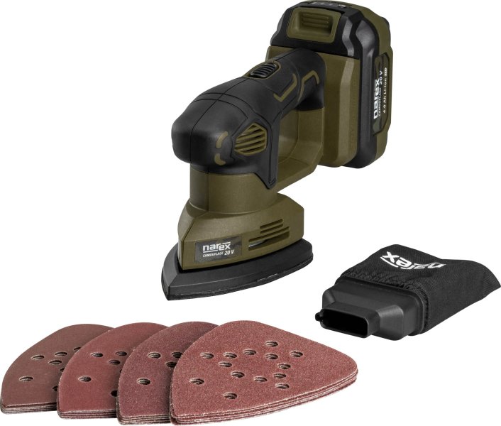 NAREX CBD 140 Basic Box (verze bez aku) aku vibrační bruska 20V Obrázek