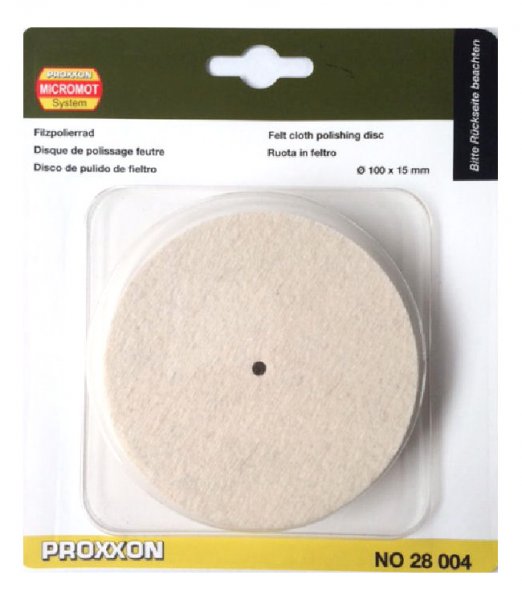 PROXXON 28004 leštící kotouč filcový 100x15mm