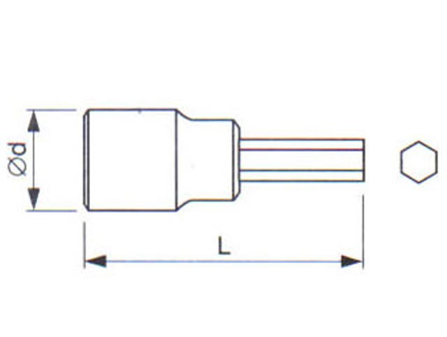 TONA EXPERT hlavice 1/2"- 4 imbus zástrčný E031901-4