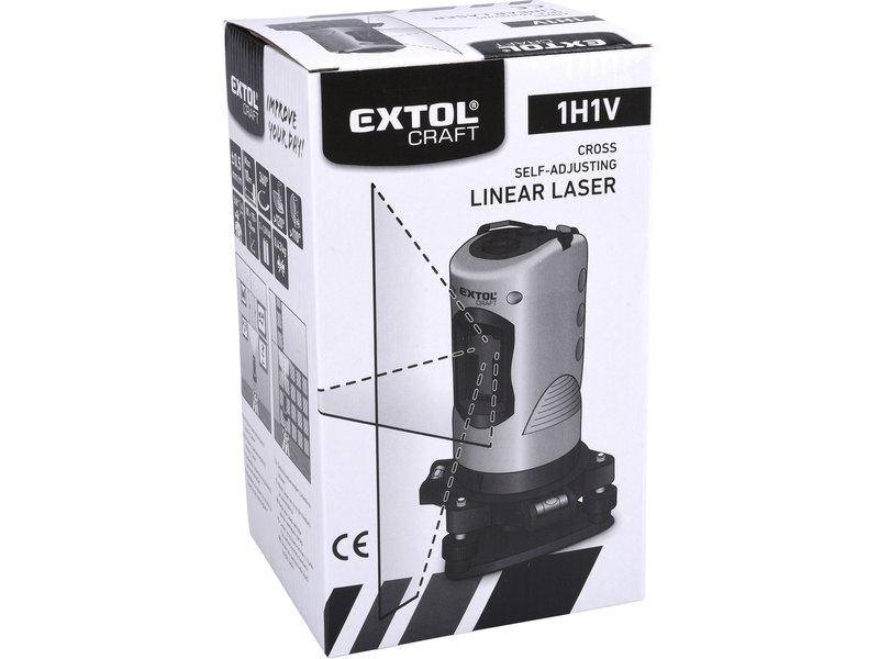 EXTOL CRAFT 34900 laser liniový křížový samonivelační