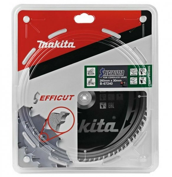 MAKITA B-67240 pilový kotouč Efficut TCT 260x30 80T Obrázek