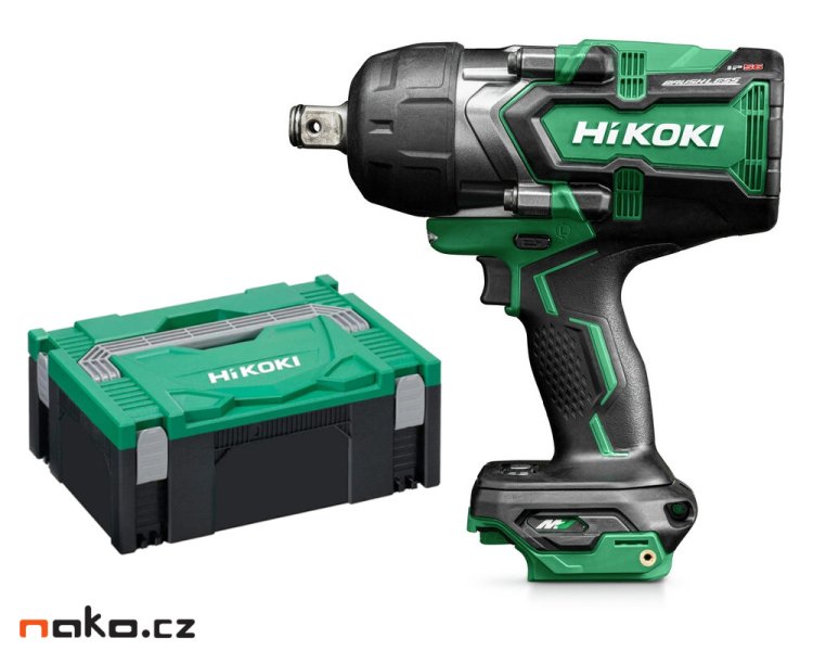 HiKOKI WR36DFW2Z bezuhlíkový aku rázový utahovák 3/4" 2400Nm 36V MULTI VOLT Hitbox,bez aku