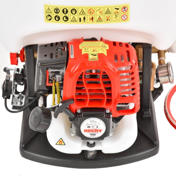 HECHT 433 zahradní zádový benzínový postřikovač 15 l Obrázek