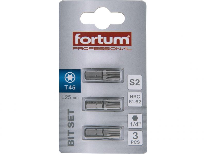 FORTUM-KITO bit TORX T 45x25mm S2 4741445 - 3ks Obrázek