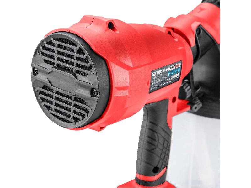 EXTOL PREMIUM 8891863 aku stříkací pistole HVLP SHARE20V, LiIon, bez akumulátoru Obrázek