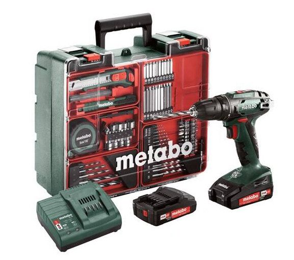 METABO BS 18 Set (2x2Ah) aku vrtačka + mobilní dílna Obrázek