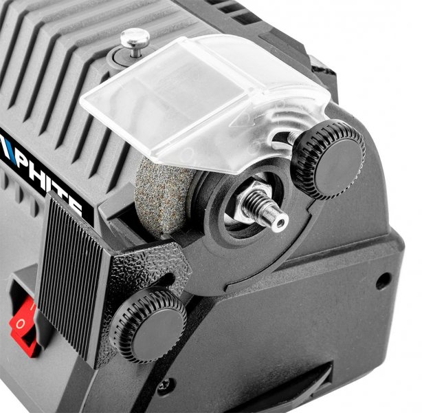 GRAPHITE ENERGY+ 58G095 aku stolní mini kotoučová bruska s ohebou hřídelí, bez aku Obrázek