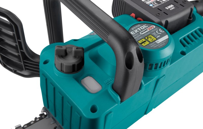 EXTOL INDUSTRIAL 8791920 aku řetězová pila BRUSHLESS 2x 20V LiIon 2x 4Ah SHARE20V 40cm Obrázek