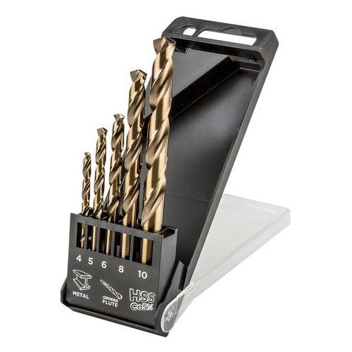 GRAPHITE 57H086 sada vrtáků HSSCo 4-10mm 5ks Obrázek