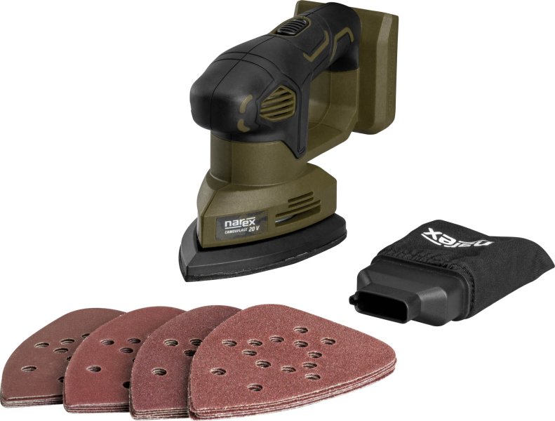 NAREX CBD 140 Basic Box (verze bez aku) aku vibrační bruska 20V Obrázek