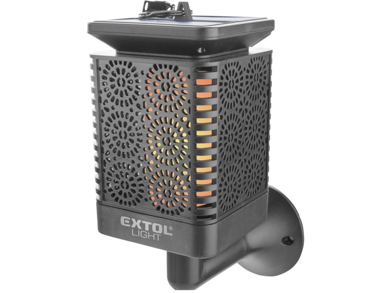 EXTOL LIGHT 43133 pochodeň LED s plamenem, solární nabíjení, 12x LED Obrázek